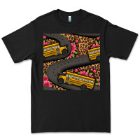 Black flower leopard school bus seamless pattern Premium Tee - BundleAndBundleShop