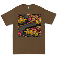 Cacao flower leopard school bus seamless pattern Premium Tee - BundleAndBundleShop