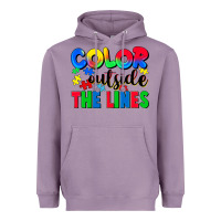 Lavender Color outside the lines Heavyweight Hoodie - CowGirlArtShop