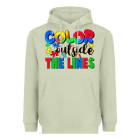 Matcha Color outside the lines Heavyweight Hoodie - CowGirlArtShop