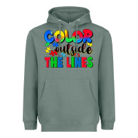 Sage Color outside the lines Heavyweight Hoodie - CowGirlArtShop