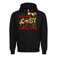 Black It's beginning to cost a lot like Christmas Zipper Hoodie - NancyCooperArtShop