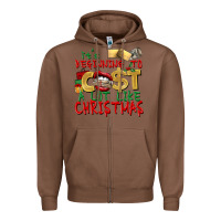 Chestnut It's beginning to cost a lot like Christmas Zipper Hoodie - NancyCooperArtShop