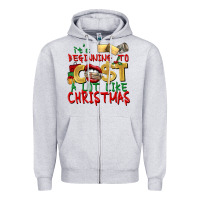 Heather Grey It's beginning to cost a lot like Christmas Zipper Hoodie - NancyCooperArtShop