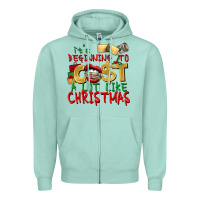 Seafoam It's beginning to cost a lot like Christmas Zipper Hoodie - NancyCooperArtShop