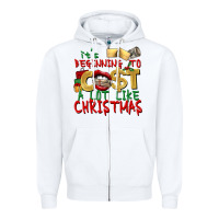 White It's beginning to cost a lot like Christmas Zipper Hoodie - NancyCooperArtShop