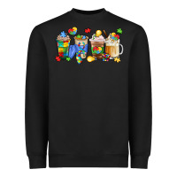 Black image title puzzlethemed beverages and accessories Heavyweight Sweatshirt - LillyAllenDesigns