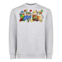 Heather Grey image title puzzlethemed beverages and accessories Heavyweight Sweatshirt - LillyAllenDesigns