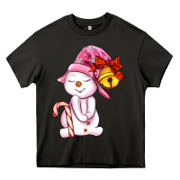 Asphalt winter pink snowman Heavy Core Tee - AdoDesignShop