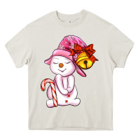 Cream winter pink snowman Heavy Core Tee - AdoDesignShop
