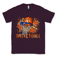 Plum custom name basketball Classic Tee - MaliasSmallBusiness