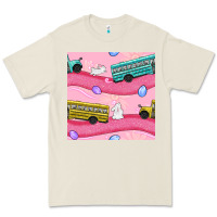 Bone easter school bus seamless pattern Premium Tee - BundleAndBundleShop