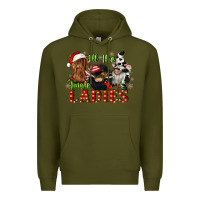Army Green all the jingle ladies Premium Hoodie - CowGirlArtShop