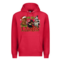 Cardinal all the jingle ladies Premium Hoodie - CowGirlArtShop