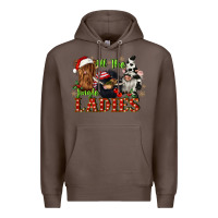 Coffee all the jingle ladies Premium Hoodie - CowGirlArtShop