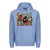 Colony Blue all the jingle ladies Premium Hoodie - CowGirlArtShop