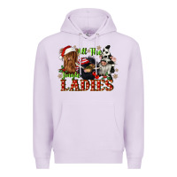Lilac all the jingle ladies Premium Hoodie - CowGirlArtShop