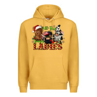 Mustard all the jingle ladies Premium Hoodie - CowGirlArtShop
