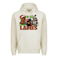 Oatmeal Heather all the jingle ladies Premium Hoodie - CowGirlArtShop