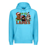 Ocean Blue all the jingle ladies Premium Hoodie - CowGirlArtShop