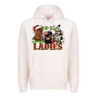 Pale Pink all the jingle ladies Premium Hoodie - CowGirlArtShop
