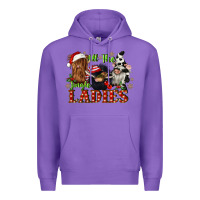 Purple all the jingle ladies Premium Hoodie - CowGirlArtShop