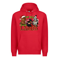 Red all the jingle ladies Premium Hoodie - CowGirlArtShop