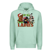 Seafoam all the jingle ladies Premium Hoodie - CowGirlArtShop