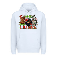 White all the jingle ladies Premium Hoodie - CowGirlArtShop