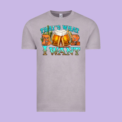 Western Beer Thats What I Want Vintage Tee Designed By Nancycooperartshop
