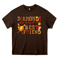 Chocolate Brown diamonds are a girl's best friend softball Heavy Core Tee - Jasminsmagicworld