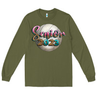 Army Green volleyball senior 2023 Long Sleeve Tee - BundleAndBundleShop