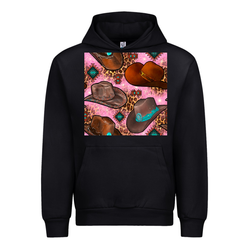 Western Cowboy Hat Seamless Pattern Urban Hoodie by BundleAndBundleShop | Teevron