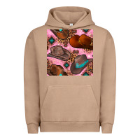 Pigment Burro western cowboy hat seamless pattern Urban Hoodie - BundleAndBundleShop