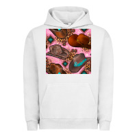 Pigment Lunar Rock western cowboy hat seamless pattern Urban Hoodie - BundleAndBundleShop