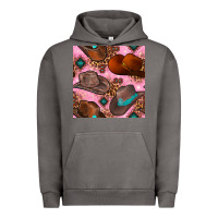 Pigment Tornado western cowboy hat seamless pattern Urban Hoodie - BundleAndBundleShop