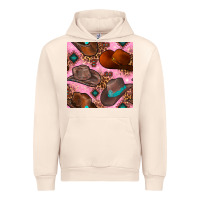 Sandshell western cowboy hat seamless pattern Urban Hoodie - BundleAndBundleShop