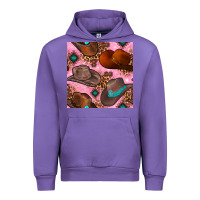Tulip western cowboy hat seamless pattern Urban Hoodie - BundleAndBundleShop