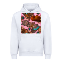 White western cowboy hat seamless pattern Urban Hoodie - BundleAndBundleShop