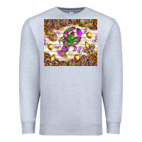 Heather Grey Mardi Gras with crab tumbler Premium Sweatshirt - HowdyJamesFarm