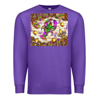 Purple Mardi Gras with crab tumbler Premium Sweatshirt - HowdyJamesFarm
