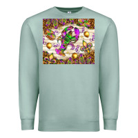 Seafoam Mardi Gras with crab tumbler Premium Sweatshirt - HowdyJamesFarm