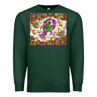 Sports Green Mardi Gras with crab tumbler Premium Sweatshirt - HowdyJamesFarm