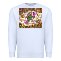 White Mardi Gras with crab tumbler Premium Sweatshirt - HowdyJamesFarm