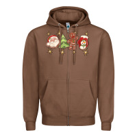 Chestnut Christmas gingerbread cookies Zipper Hoodie - texasbilliewilder