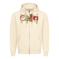 Sandshell Christmas gingerbread cookies Zipper Hoodie - texasbilliewilder