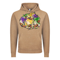 Vintage Coffee mardi gras king cake Vintage Hoodie - MaliasSmallBusiness