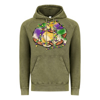 Vintage Olive mardi gras king cake Vintage Hoodie - MaliasSmallBusiness