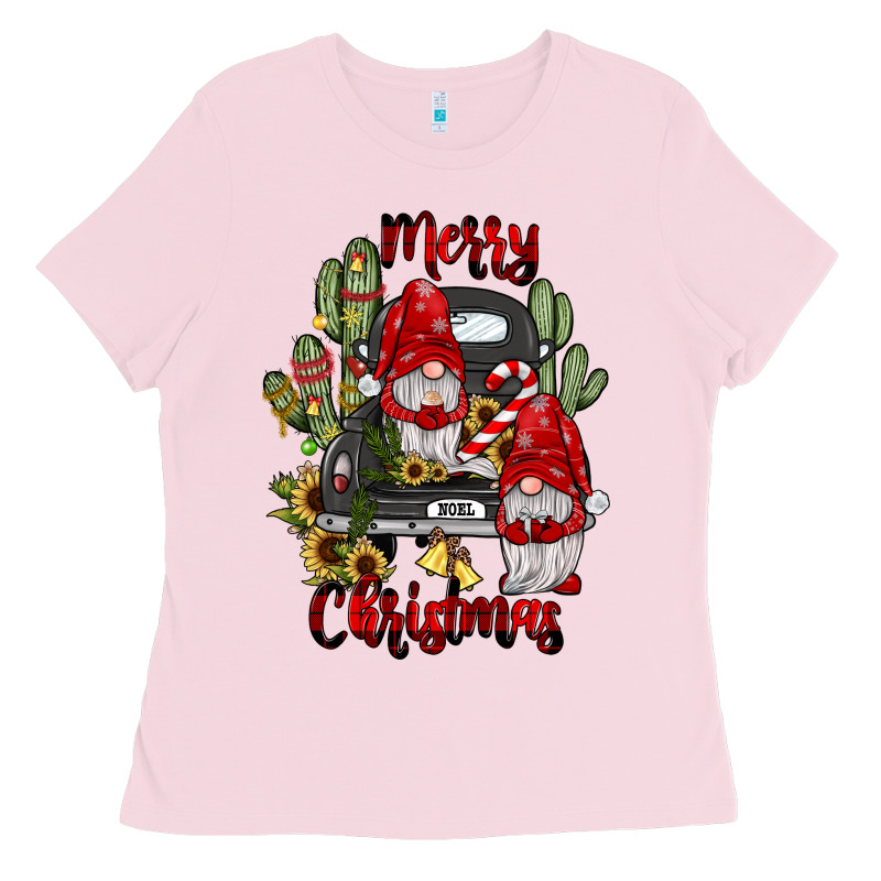 Farm Truck,merry Christmas Gnome Ladies Tee by JahusDesignShop | Teevron