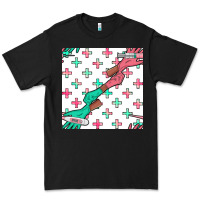Black Nurse Gloves Seamless Pattern Premium Tee - BundleAndBundleShop